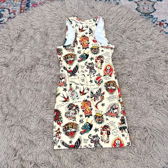 Ed Hardy Tattoo Mini Dress size small - Picture 6 of 6